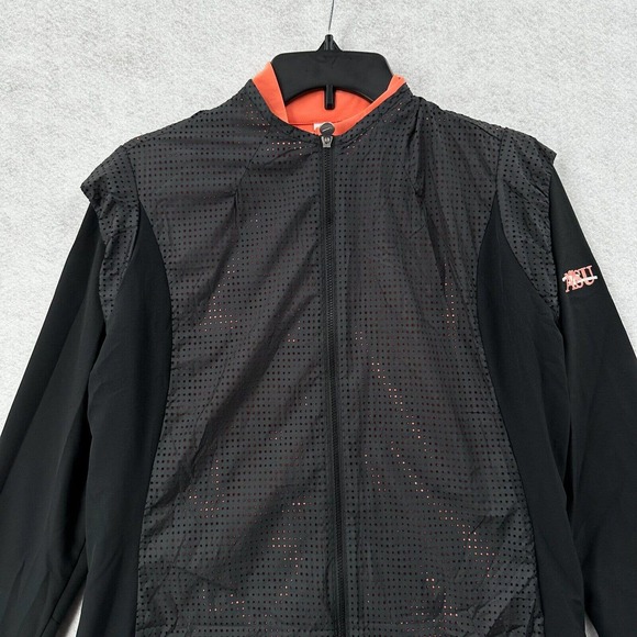Nike Golf Tour Performance Jacket &‎ Vest Womens MEDIUM Lightweight Black Orange - Picture 4 of 14